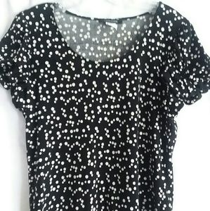 Black and White Poka Dot Shirt
